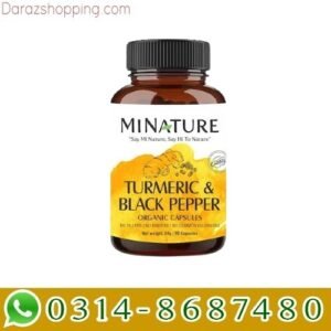 MINATURE Turmeric Black Pepper Capsules In Pakistan